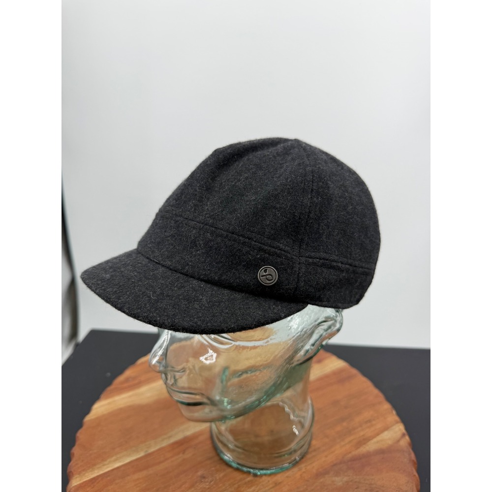 Pistil Wool Blend Cadet Cap Hat Women O/S Gray Adjustable Buckle Strap Logo